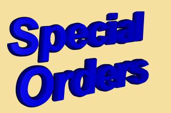 Special Orders choices