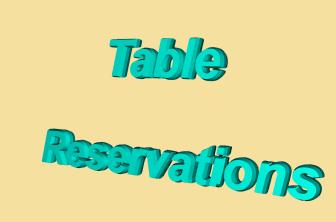 TAble reservations